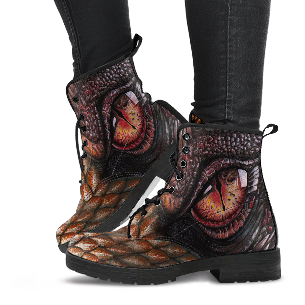 Dragon Eye Leather Boots 06109