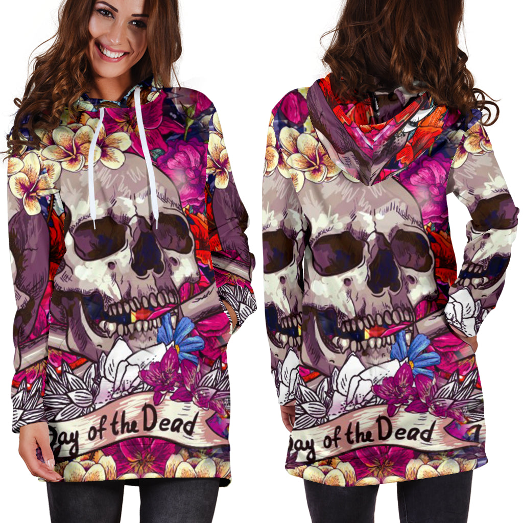 Skull Hoodie Dress_Day of the Dead