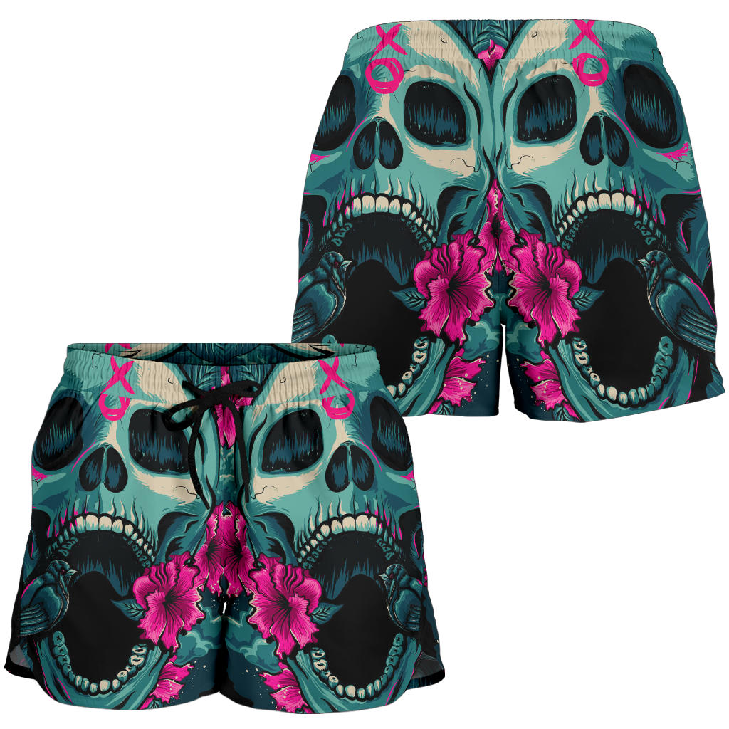 Skull Women Shorts - 01452