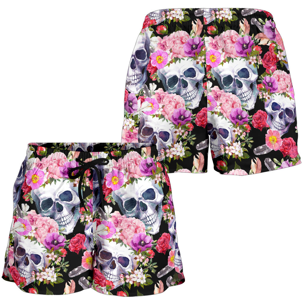 Skull Women Shorts - 01454