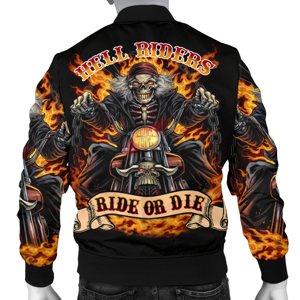 Skull Bomber Jacket - Ride or Die 0619