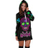 Wicked Skulls Hoodie Dress with Roses and Sugar Skull Art