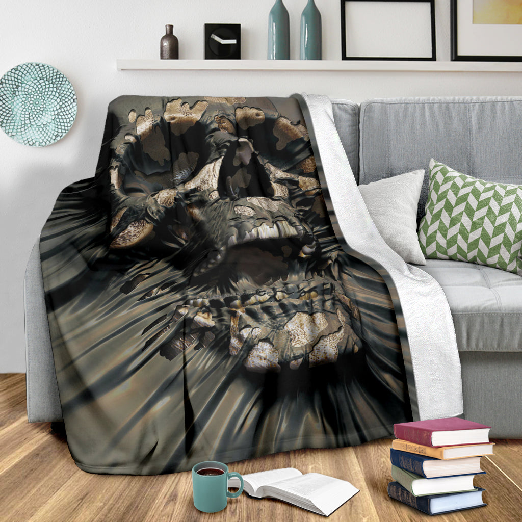 Premium Blanket - Screaming Skull