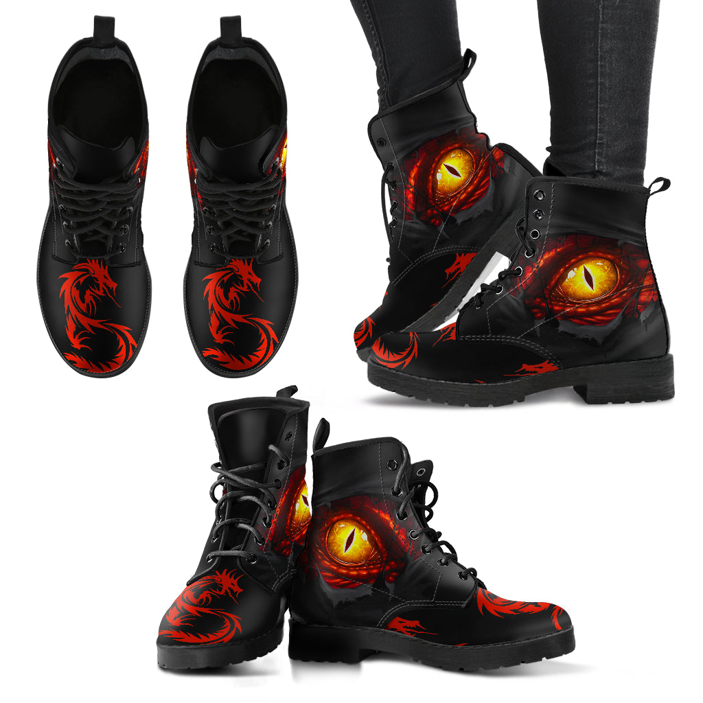 Dragon Eye Leather Boots 06144