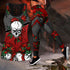 Red Rose and Love Skull Combo Legging Tank Top