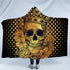 Skull Hooded Blanket - Fire Flame Skull
