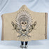 Skull Hooded Blanket - Fire Flame Skull