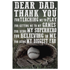 Baseball Canvas_Thank Dad For Teaching