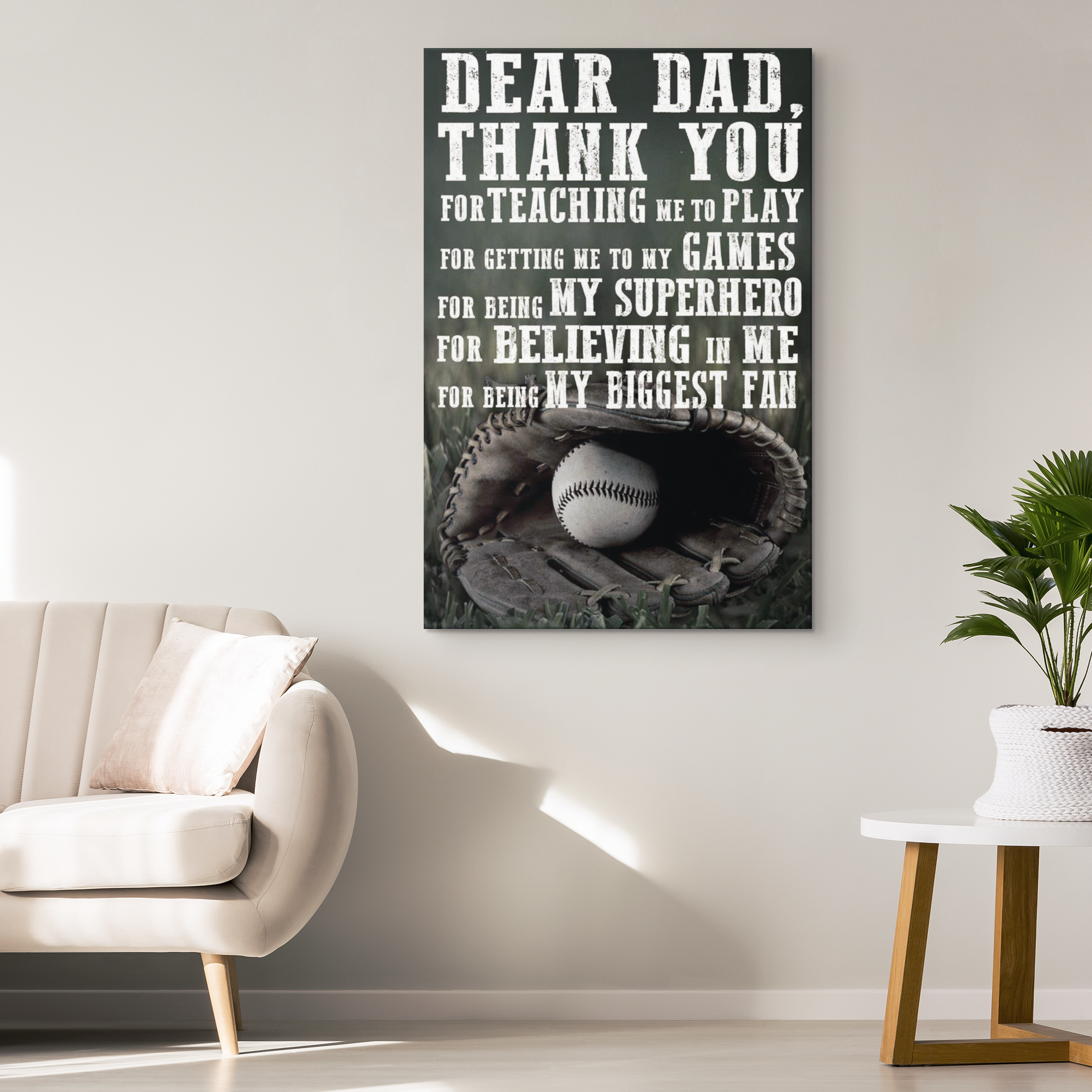 Baseball Canvas_Thank Dad For Teaching_hide